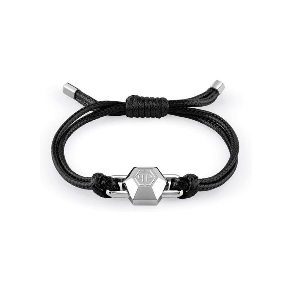 Philipp Plein Plein Edge Cotton Cord Bracelet Mens